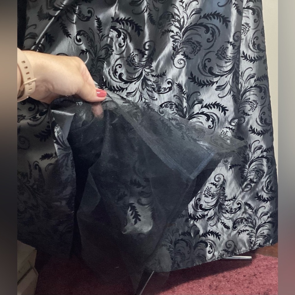 Vintage Gothic Maxi Dress 90s Y2K Witchy Prom Gown Size 8 - Picture 14 of 17